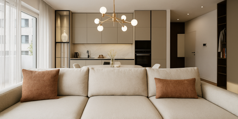 Progettazione ambiente cucina living Casoria (1)